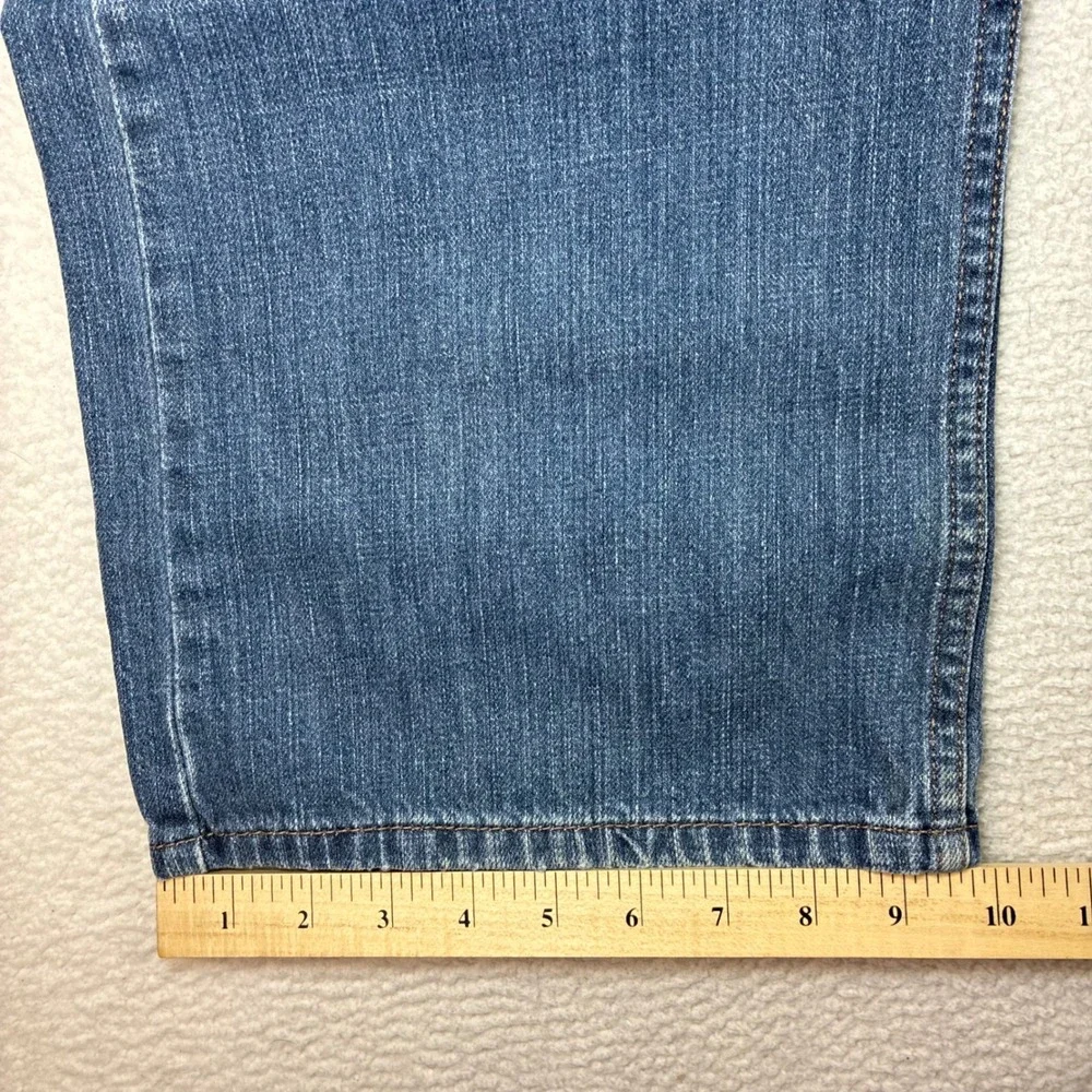 Levis 569 Loose Straight Jeans Men 38x30 Blue Faded Skater Baggy Distressed